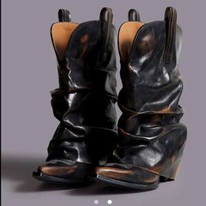 R13 LOW RIDER COWBOY BOOT - BROWN